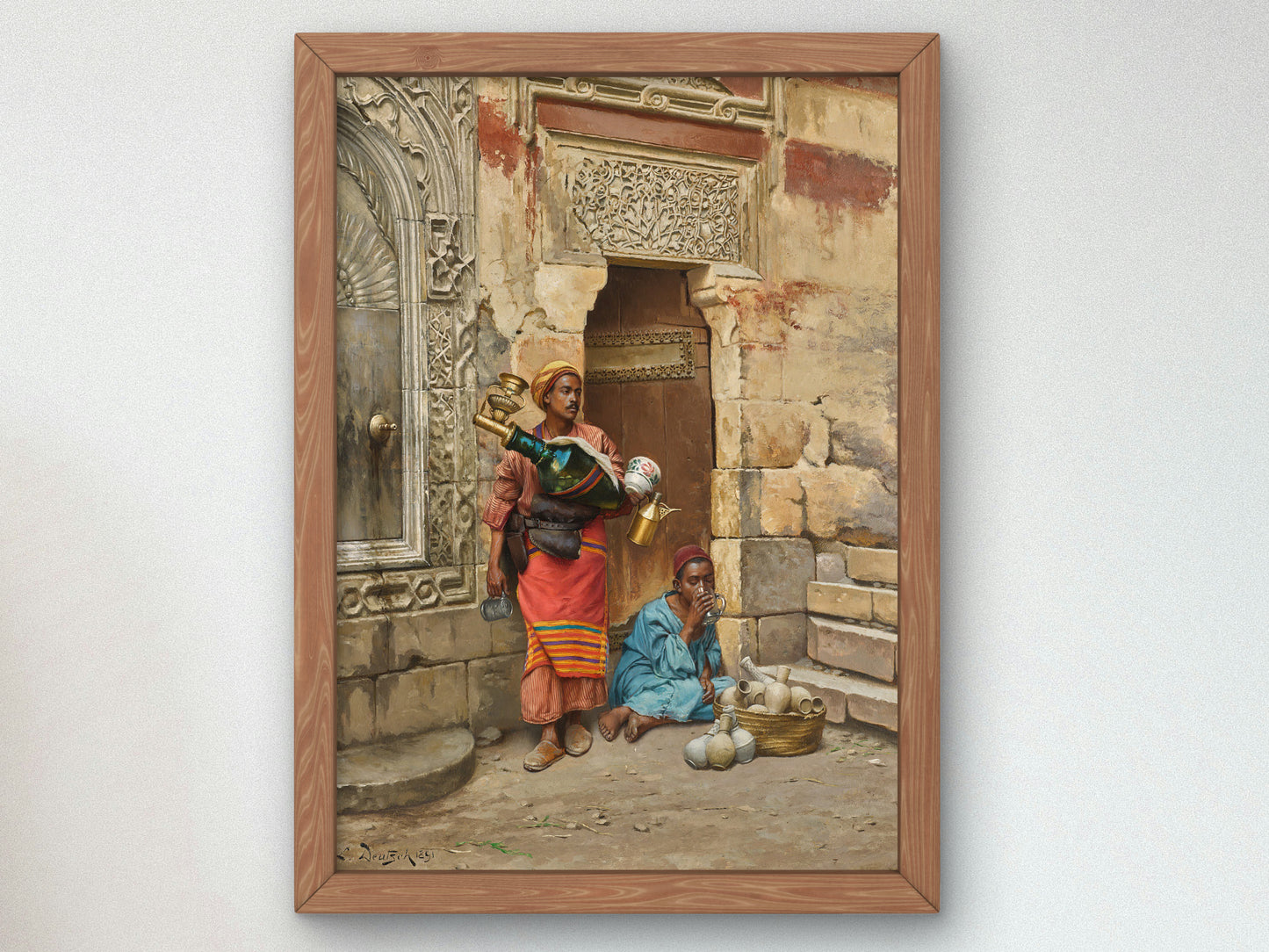 The Water Seller by Ludwig Deutsch 1891, Wall Art Print, Fine Art Reproduction, Museum Quality Decor, Poster