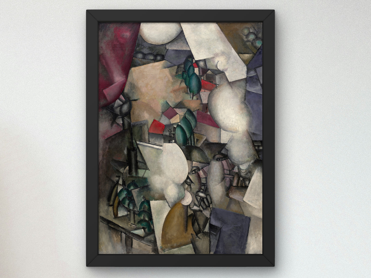 The Smokers by Fernand Léger 1911, Wall Art Print, Fine Art Reproduction, Museum Quality Decor, Poster