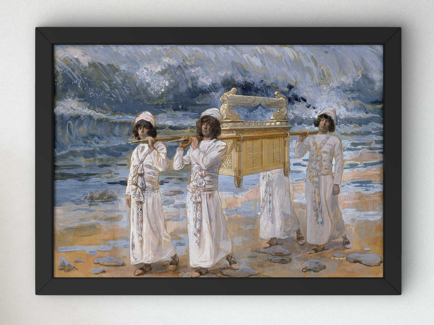 The Ark Passes Over the Jordan by James Tissot 1896, Wall Art Print, Fine Art Reproduction, Museum Quality Decor, Poster