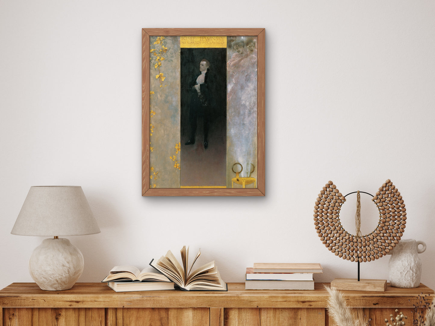 Josef Lewinsky as Carlos in Clavigo by Gustav Klimt 1895, Wall Art Print, Fine Art Reproduction, Museum Quality Decor, Poster