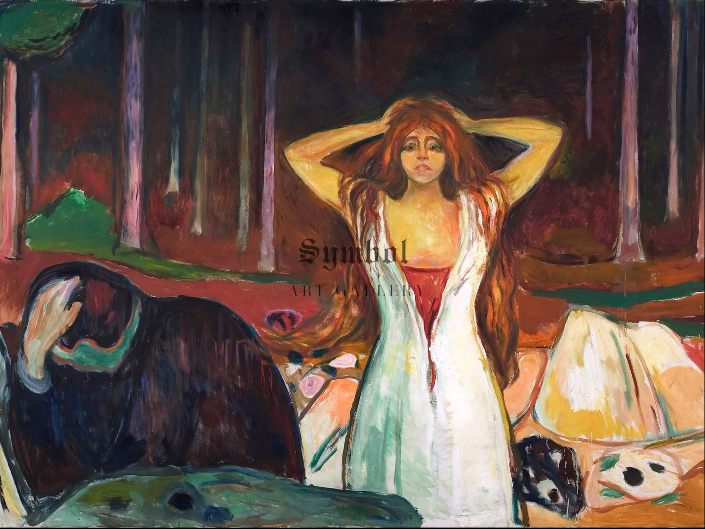 Ashes by Edvard Munch 1925, Wall Art Print, Fine Art Reproduction, Museum Quality Decor, Poster