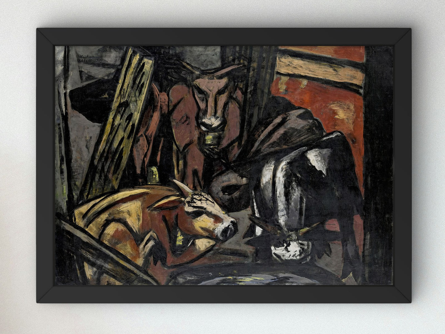Bullock Shed by Max Beckmann 1933, Wall Art Print, Fine Art Reproduction, Museum Quality Decor, Poster