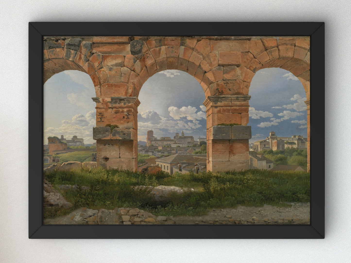 View through Three Arches of the Third Storey of the Colosseum by Christoffer Wilhelm Eckersberg 1815, Wall Art Print, Fine Art Reproduction