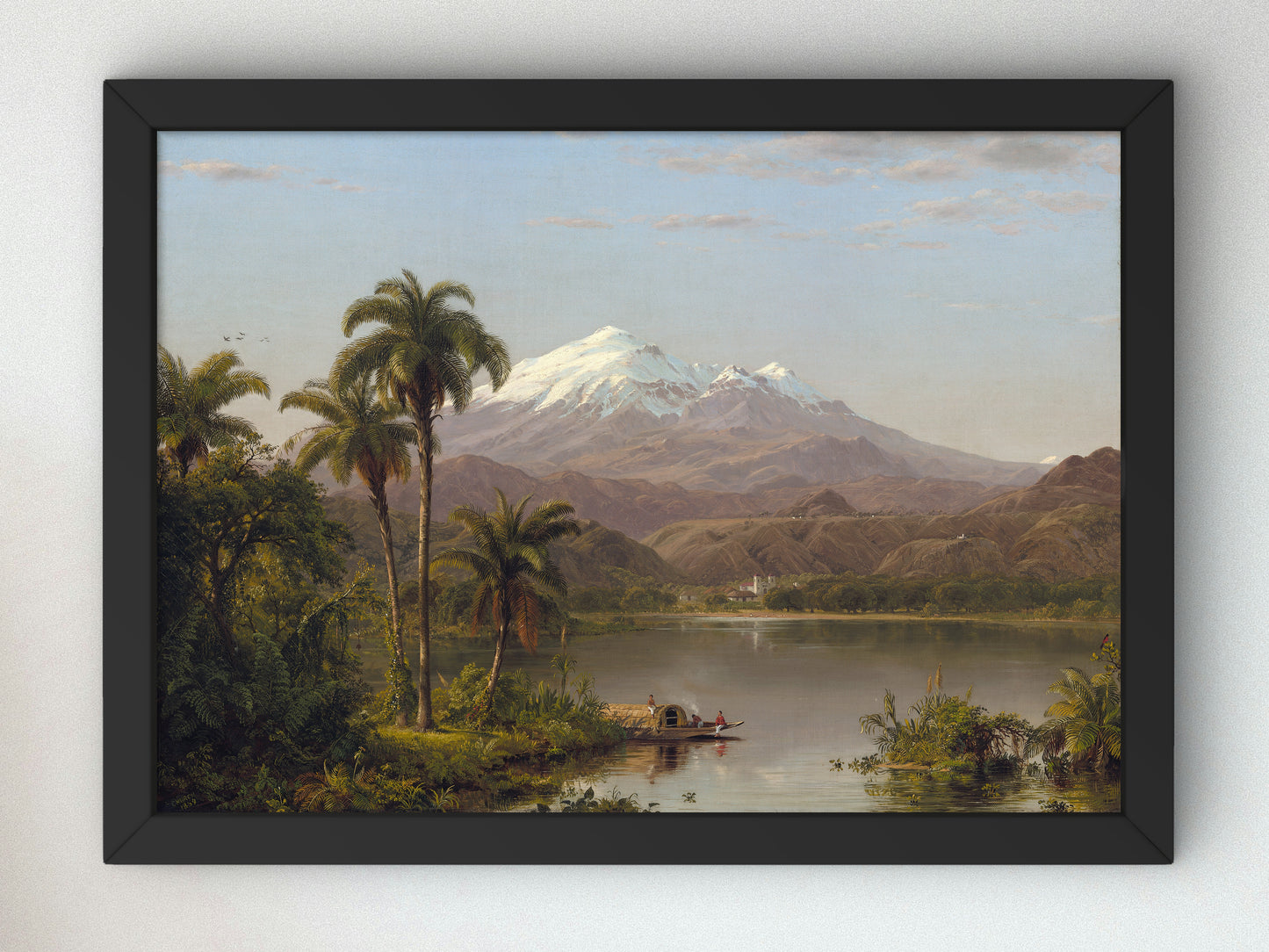 Tamaca Palms by Frederic Edwin Church 1854, Wall Art Print, Fine Art Reproduction, Museum Quality Decor, Poster