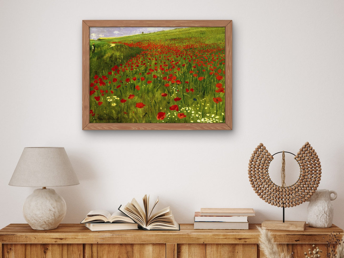 Meadow with Poppies by Pál Szinyei Merse 1896, Wall Art Print, Fine Art Reproduction, Museum Quality Decor, Poster