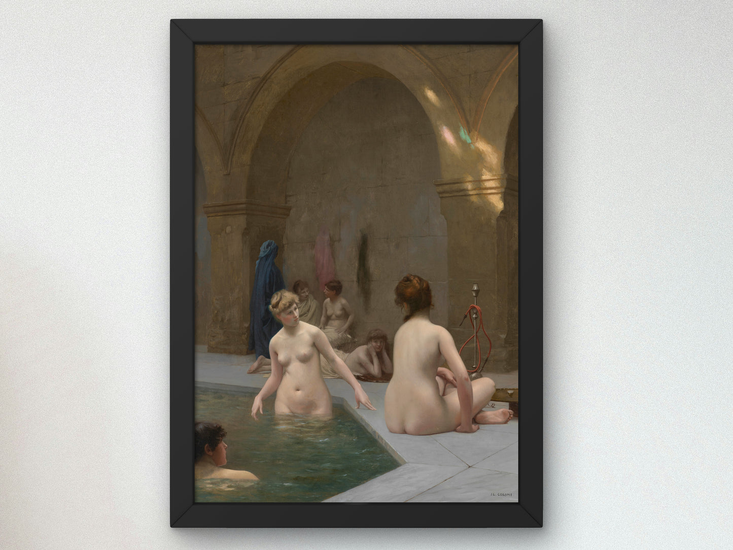 Bathers by Jean Léon Gérôme 1884, Wall Art Print, Fine Art Reproduction, Museum Quality Decor, Poster