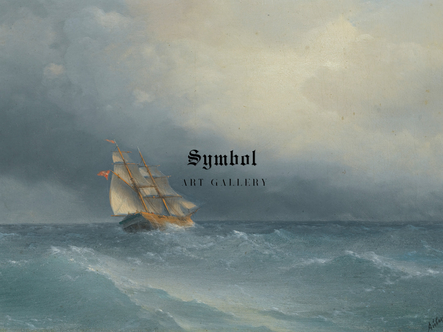 The Lifting Storm by Ivan Konstantinovich Aivazovsky 1880, Wall Art Print, Fine Art Reproduction, Museum Quality Decor, Poster