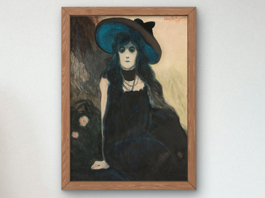 The Absinth Drinker by Léon Spilliaert 1907, Wall Art Print, Fine Art Reproduction, Museum Quality Decor, Poster