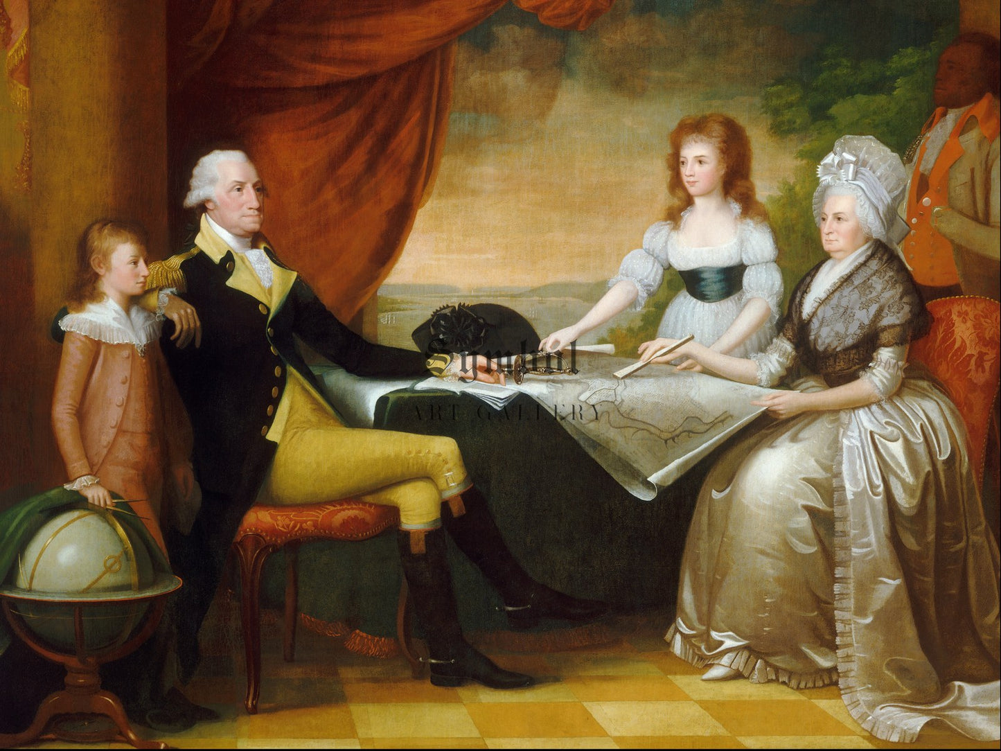 The Washington Family by Edward Savage 1789, Wall Art Print, Fine Art Reproduction, Museum Quality Decor, Poster