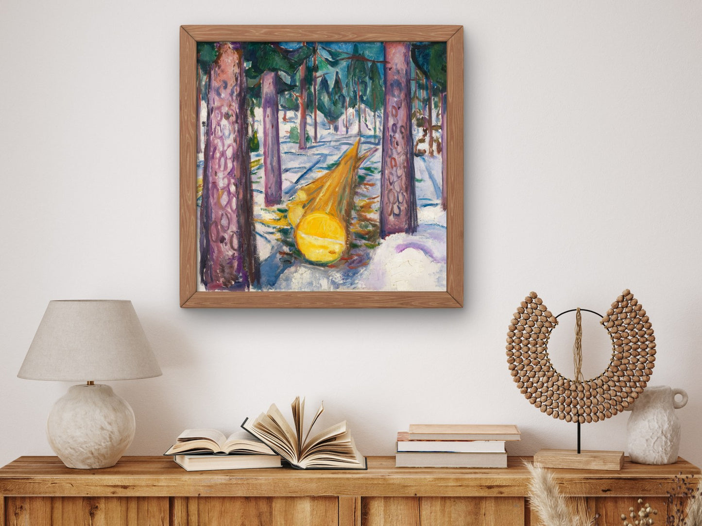 The Yellow Log by Edvard Munch 1912, Wall Art Print, Fine Art Reproduction, Museum Quality Decor, Poster