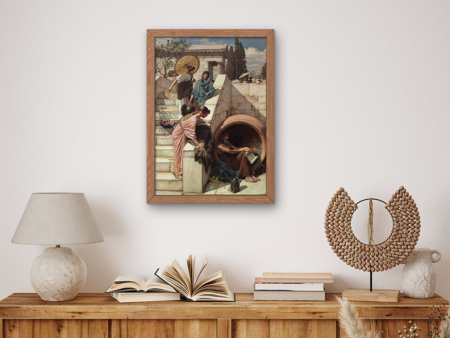 Diogenes by John William Waterhouse 1882, Wall Art Print, Fine Art Reproduction, Museum Quality Decor, Poster