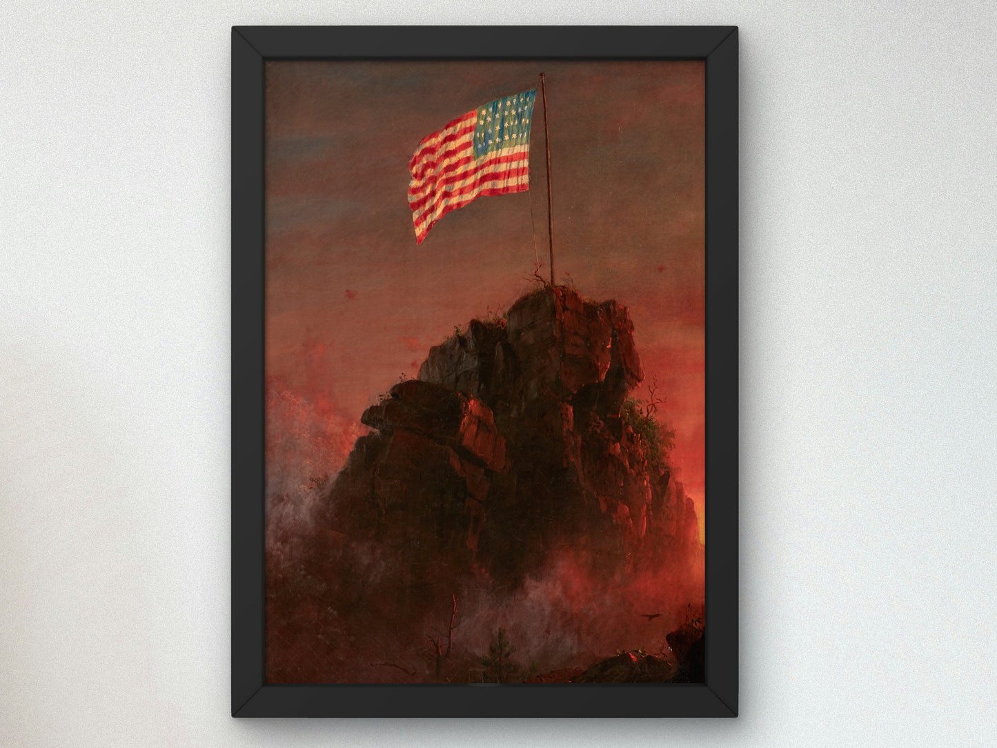 Our Flag by Frederic Edwin Church 1864, Wall Art Print, Fine Art Reproduction, Museum Quality Decor, Poster