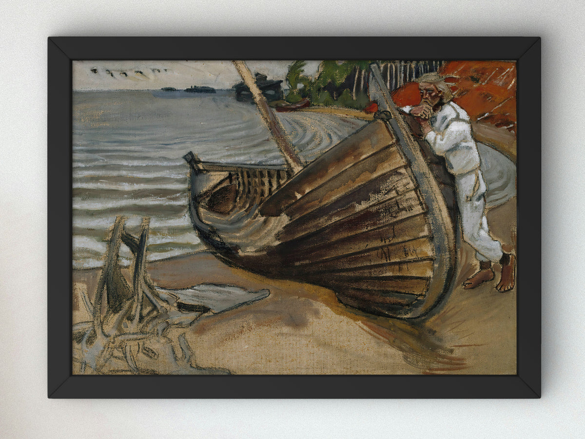 The Lamenting Boat by Akseli Gallen Kallela 1906, Wall Art Print, Fine Art Reproduction, Museum Quality Decor, Poster
