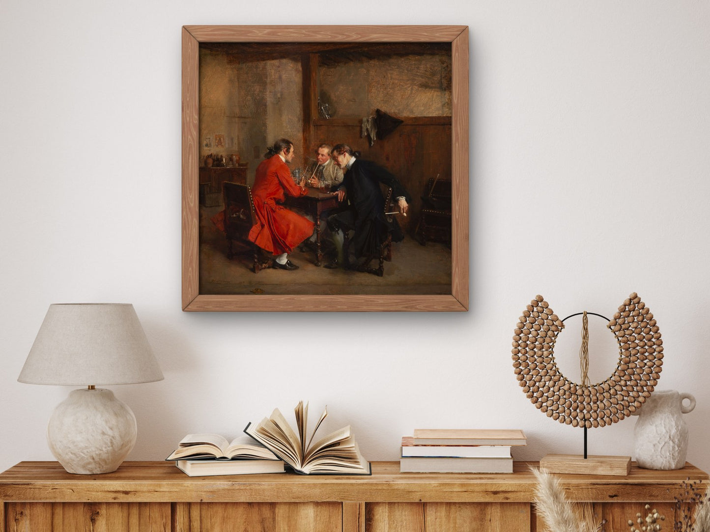 The Three Friends by Ernest Meissonier 1847, Wall Art Print, Fine Art Reproduction, Museum Quality Decor, Poster