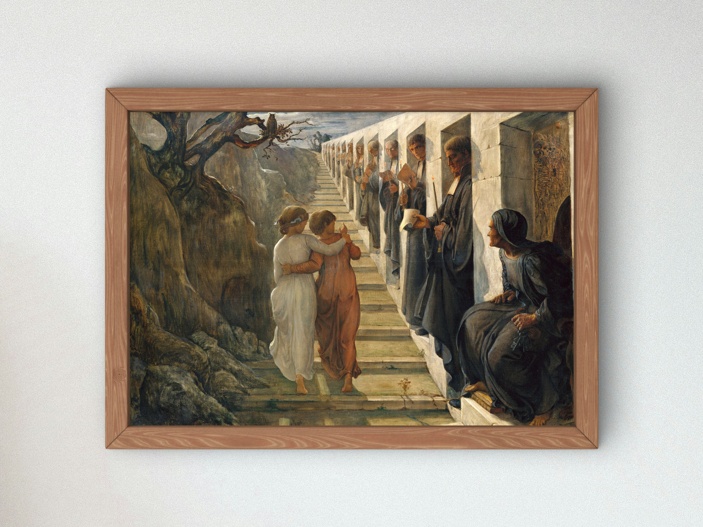 The Poem of the Soul The Bad Path by Louis Janmot, Wall Art Print, Fine Art Reproduction, Museum Quality Decor, Poster