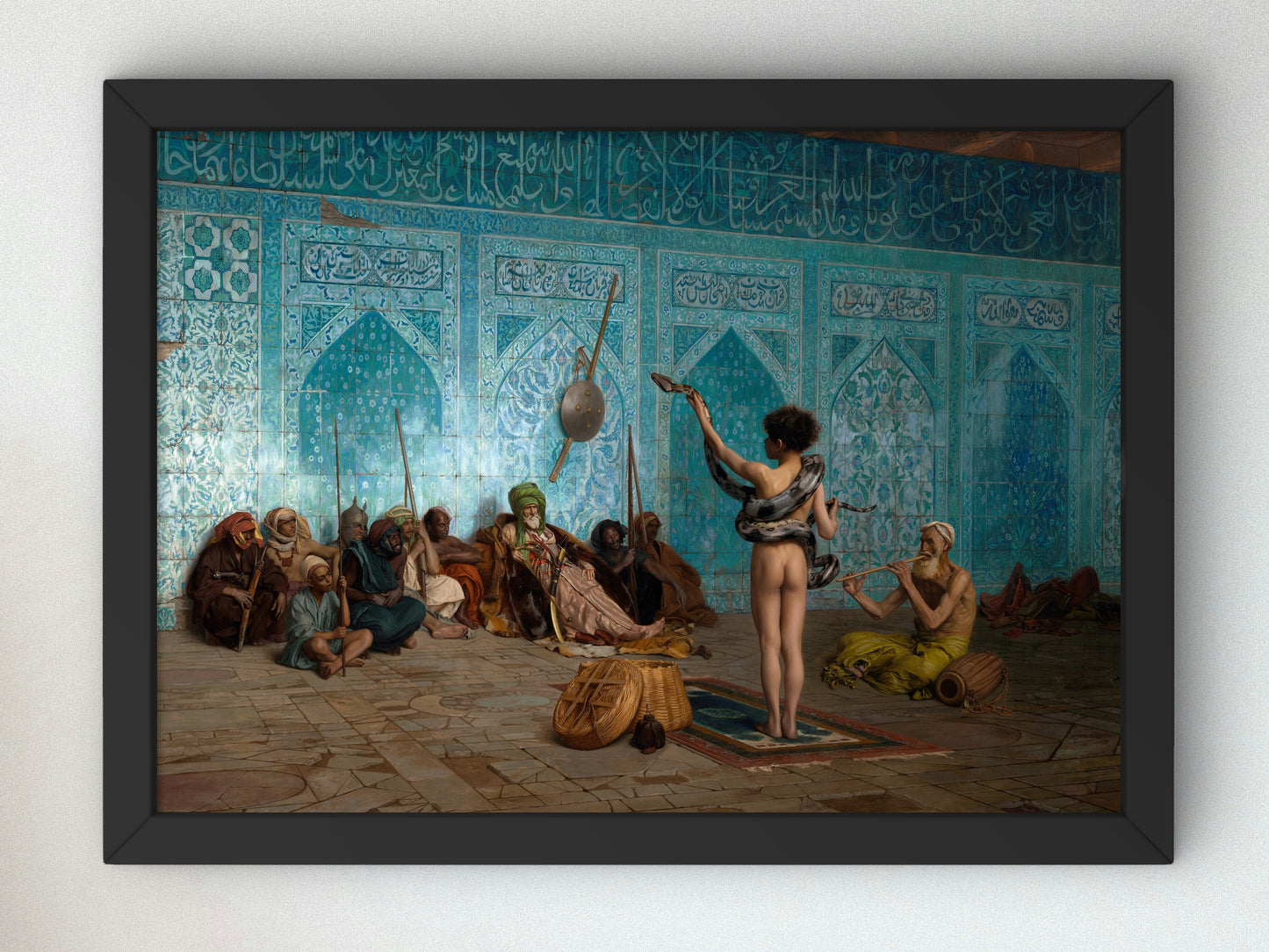 Snake Charmer by Jean Léon Gérôme 1879, Wall Art Print, Fine Art Reproduction, Museum Quality Decor, Poster