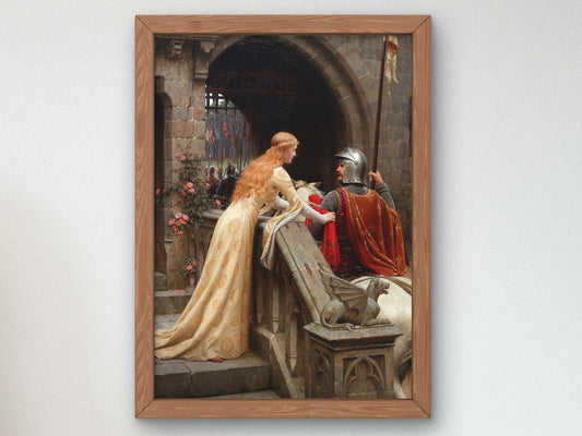 God Speed by Edmund Blair Leighton 1900, Wall Art Print, Fine Art Reproduction, Museum Quality Decor, Poster
