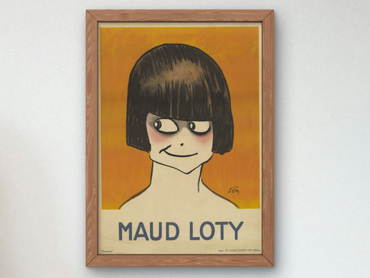 Maud Loty by H. Chachoin 1926, Wall Art Print, Fine Art Reproduction, Museum Quality Decor, Poster