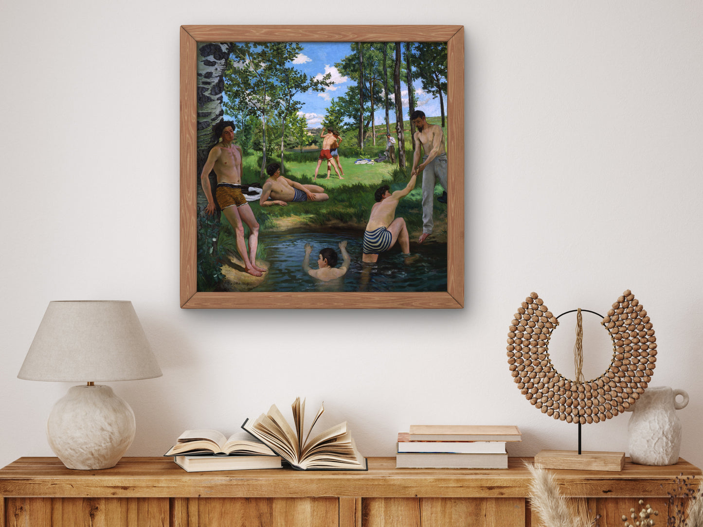 Summer Scene by Frédéric Bazille 1869, Wall Art Print, Fine Art Reproduction, Museum Quality Decor, Poster