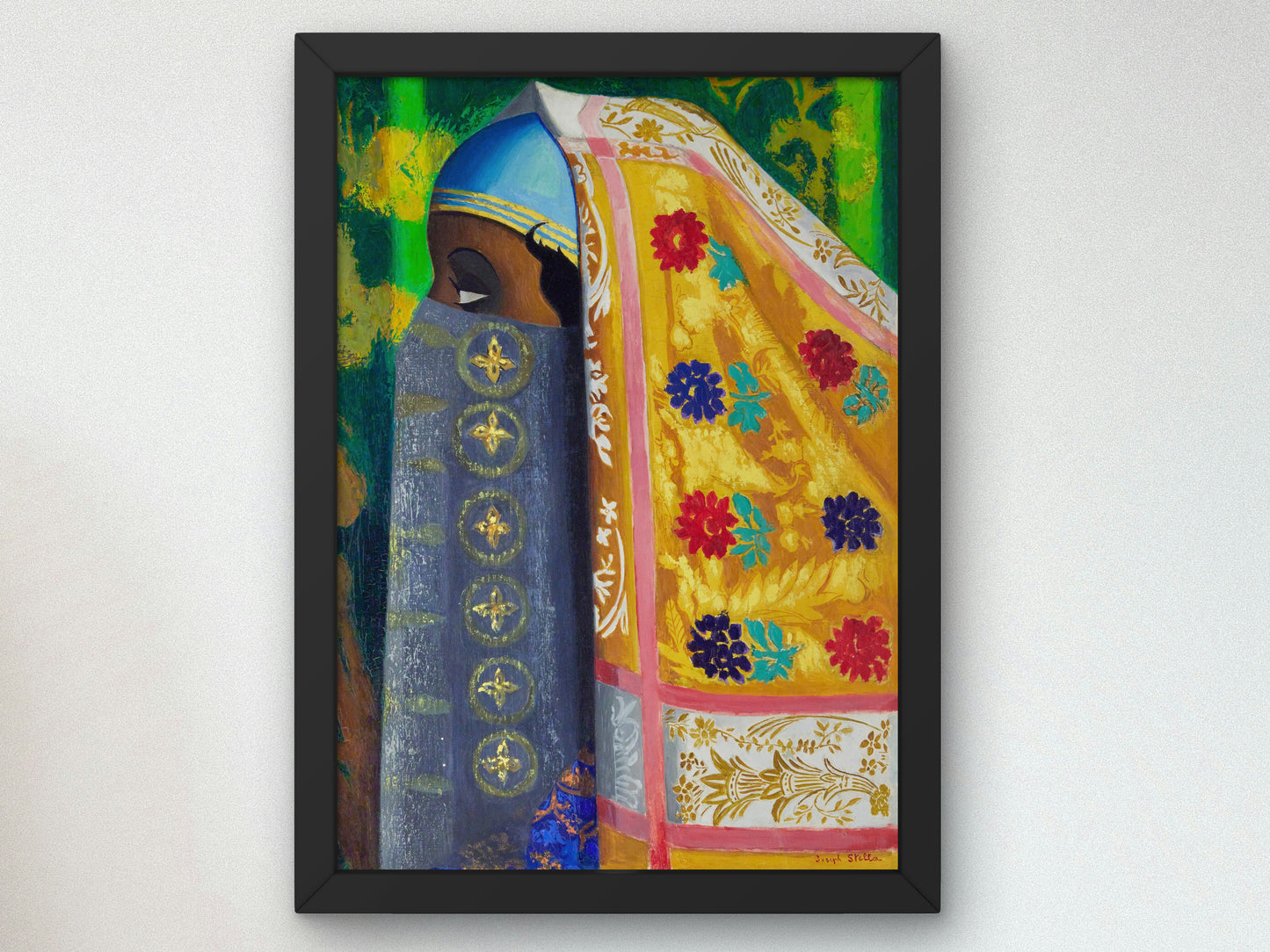 Algerian Woman by Joseph Stella 1930, Wall Art Print, Fine Art Reproduction, Museum Quality Decor, Poster