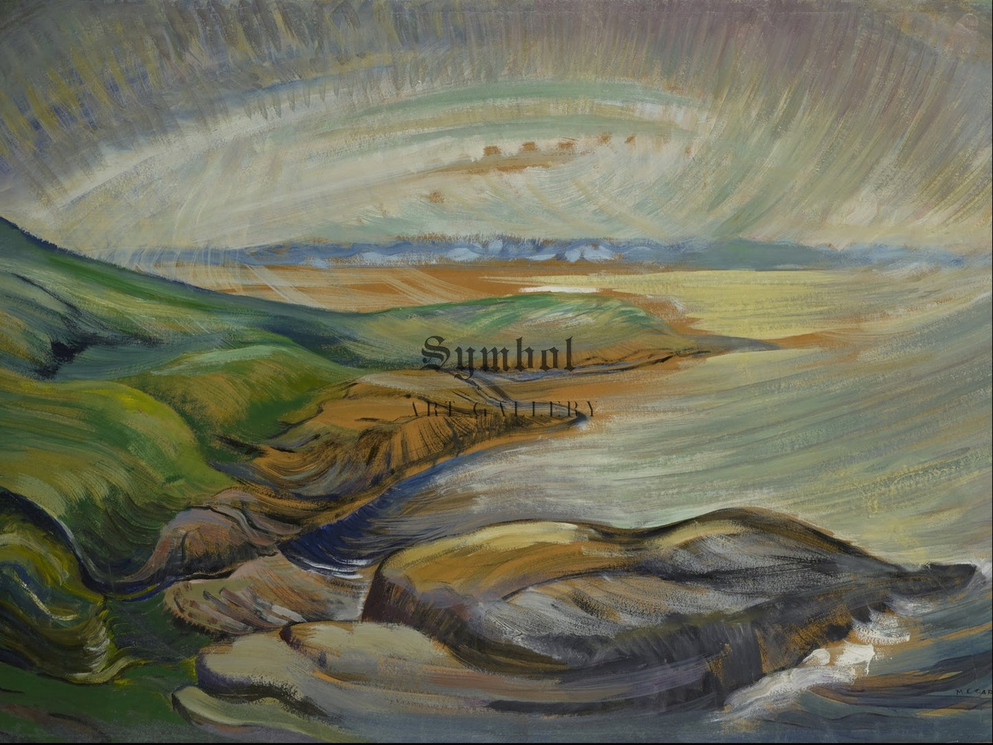 Strait of Juan de Fuca by Emily Carr 1936, Wall Art Print, Fine Art Reproduction, Museum Quality Decor, Poster