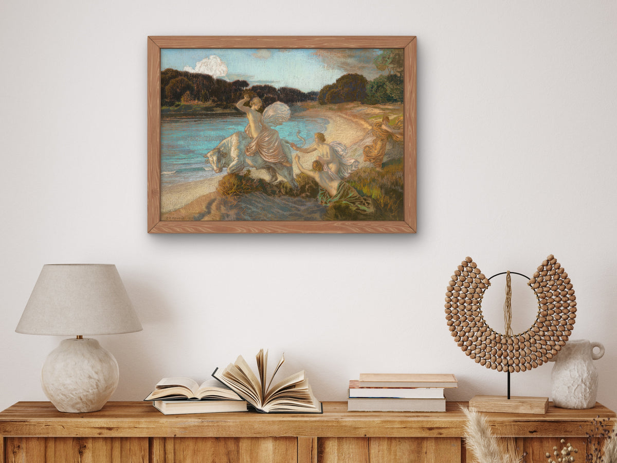 The Abduction of Europa by Émile René Ménard 1915, Wall Art Print, Fine Art Reproduction, Museum Quality Decor, Poster