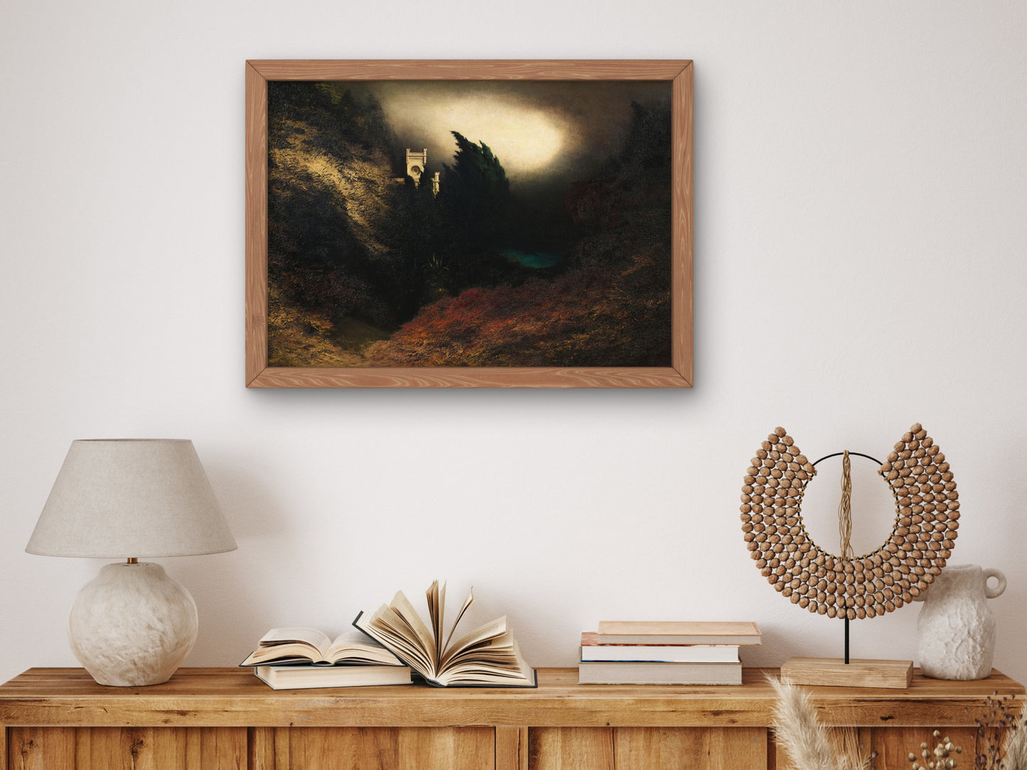 Villa Mercedes on Monte Castiglione in Capri by Karl Wilhelm Diefenbach 1912, Wall Art Print, Fine Art Reproduction, Museum Quality Decor