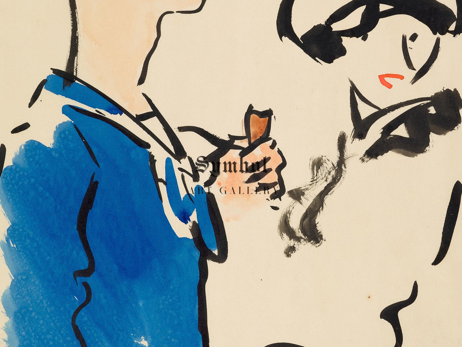 Delicate Banter by Francis Cadell, 1915, Art Deco and American Modernism, fine art print