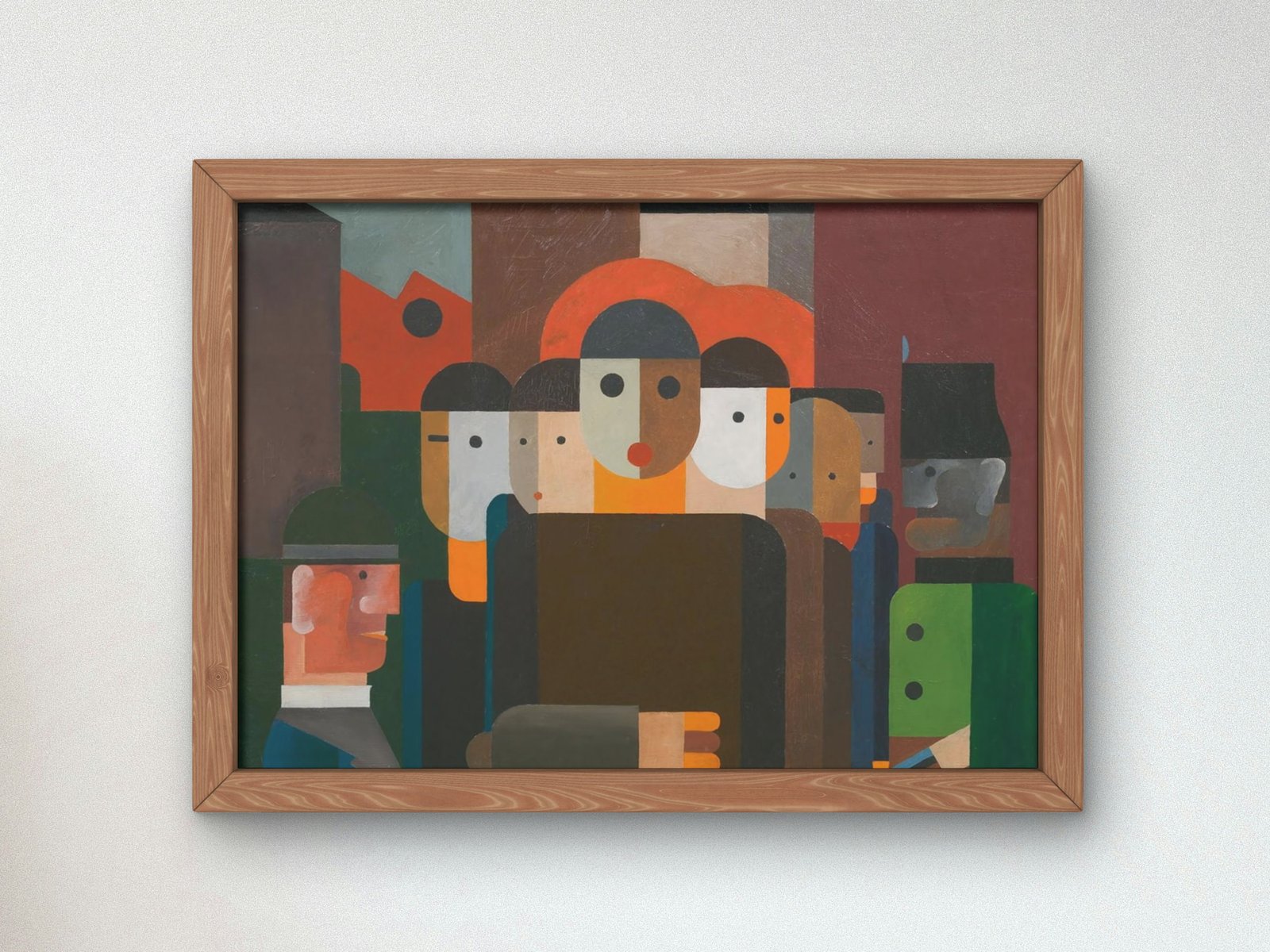 Demonstration by Franz Wilhelm Seiwert, 1925, Expressionism and Fauvism, fine art print