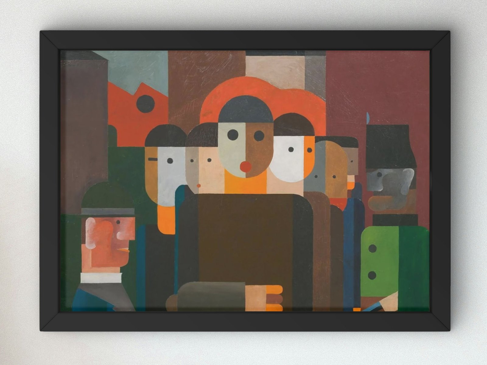 Demonstration by Franz Wilhelm Seiwert, 1925, Expressionism and Fauvism, fine art print