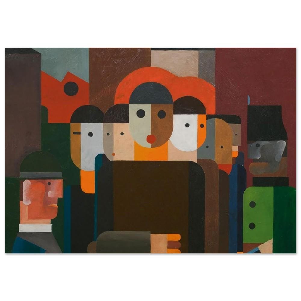 Demonstration by Franz Wilhelm Seiwert, 1925, Expressionism and Fauvism, fine art print