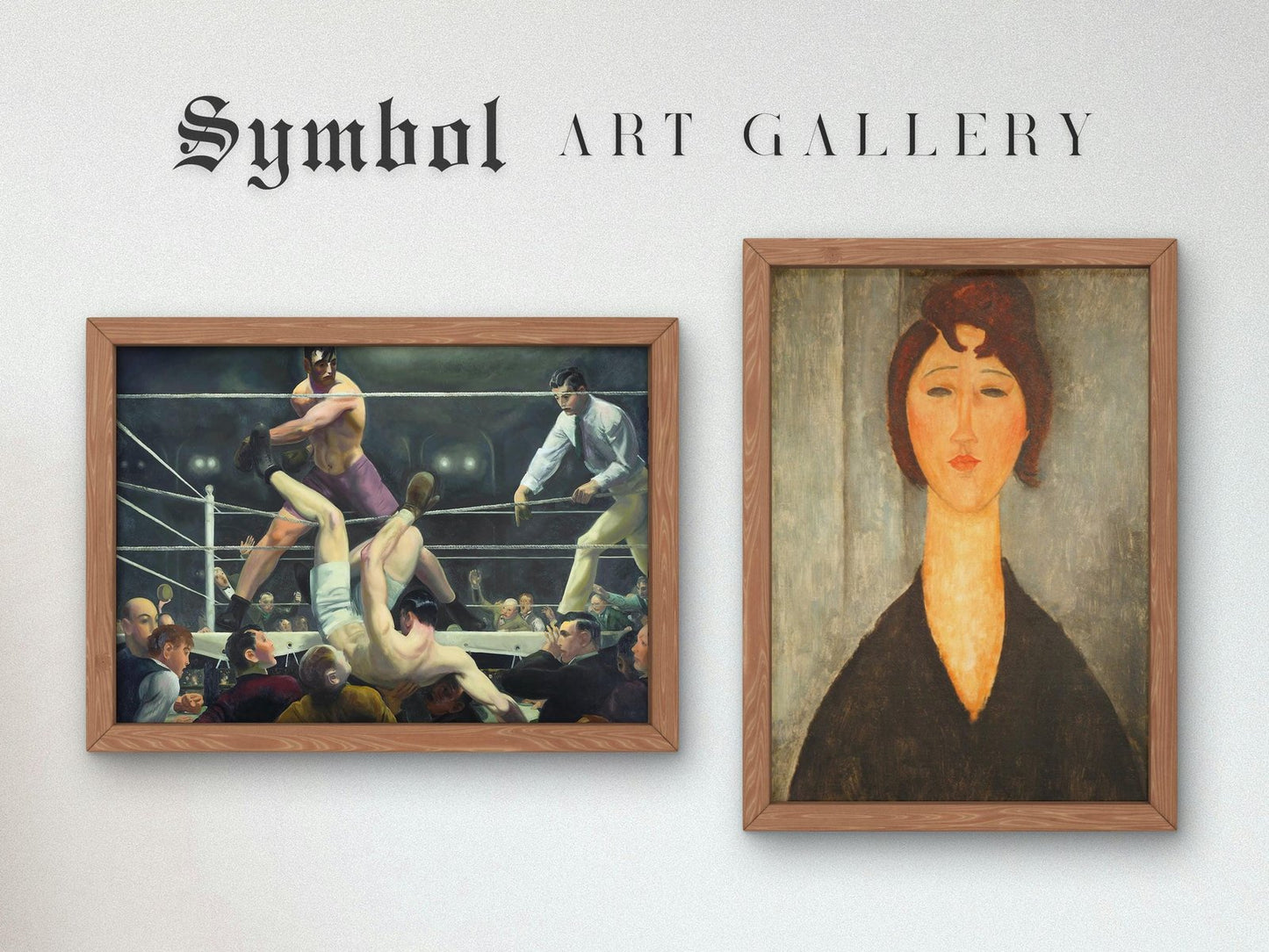 Dempsey and Firpo by George Bellows, 1924, Art Deco American Modernism, fine art print