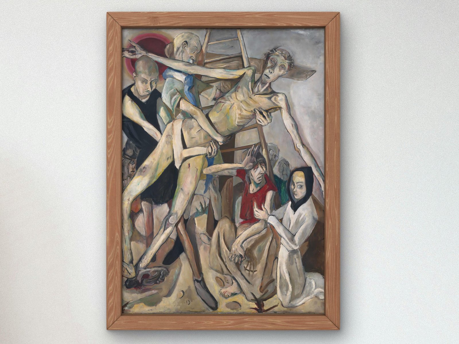 Descent from the Cross by Max Beckmann, 1917, Expressionism, fine art print