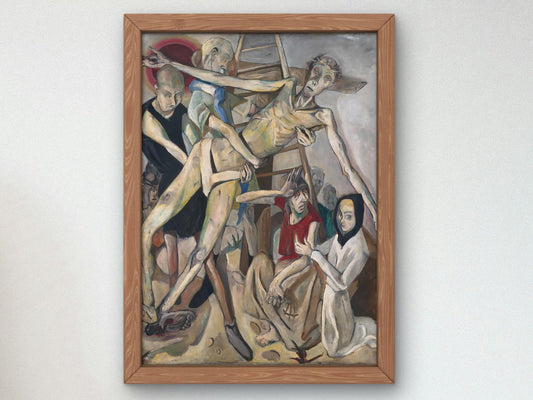 Descent from the Cross by Max Beckmann, 1917, Expressionism, fine art print