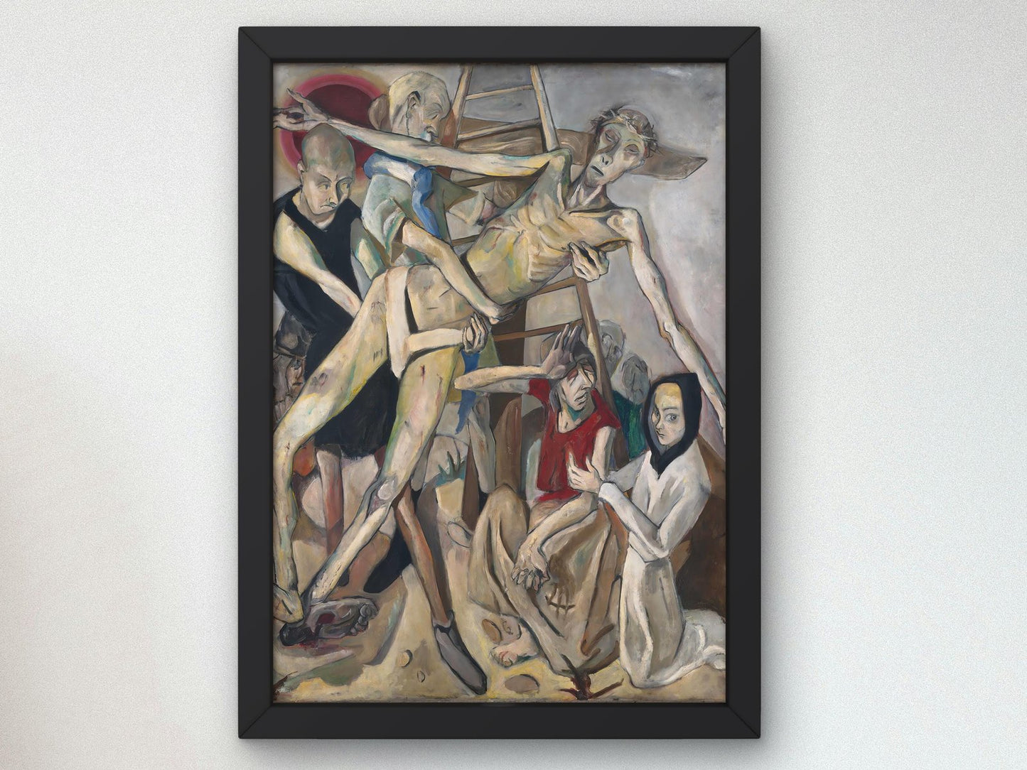 Descent from the Cross by Max Beckmann, 1917, Expressionism, fine art print
