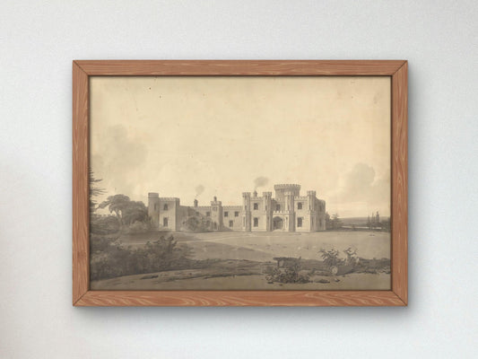 Design for Knepp Castle Sussex by John Nash, Romanticism and Classical Landscapes, fine art print