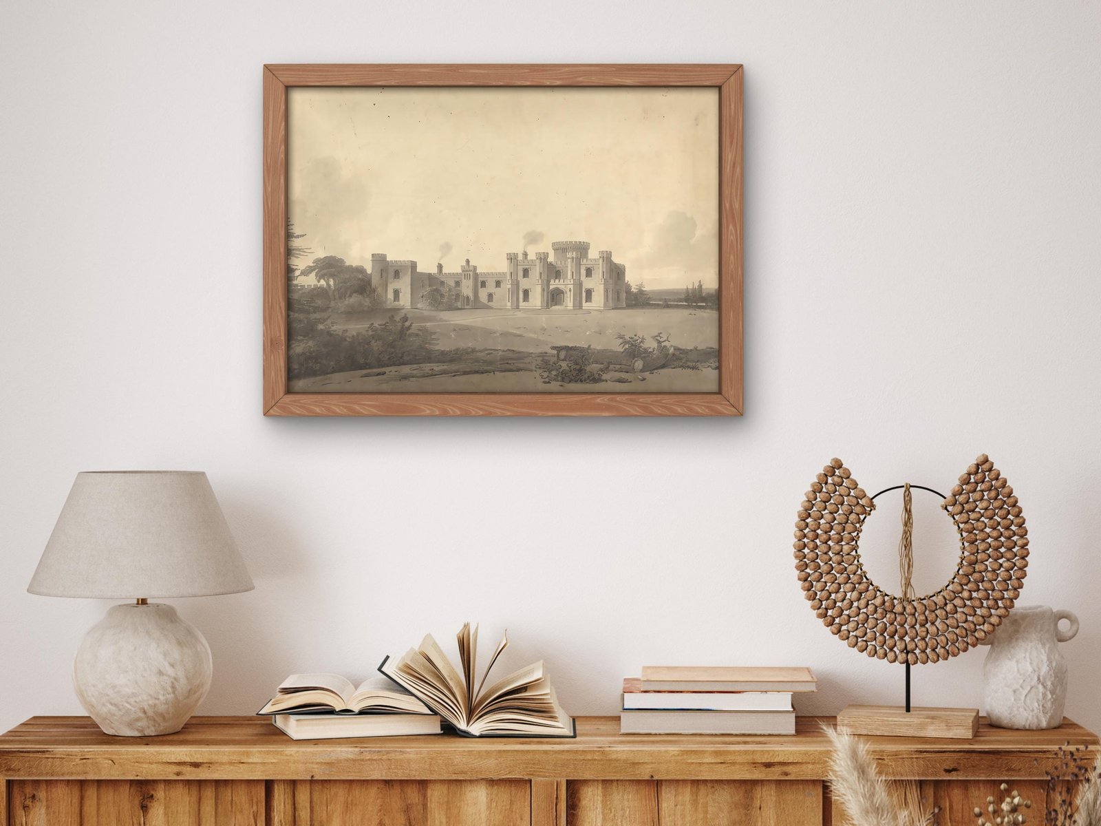 Design for Knepp Castle Sussex by John Nash, Romanticism and Classical Landscapes, fine art print