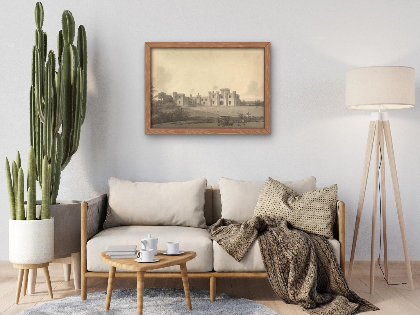 Design for Knepp Castle Sussex by John Nash, Romanticism and Classical Landscapes, fine art print