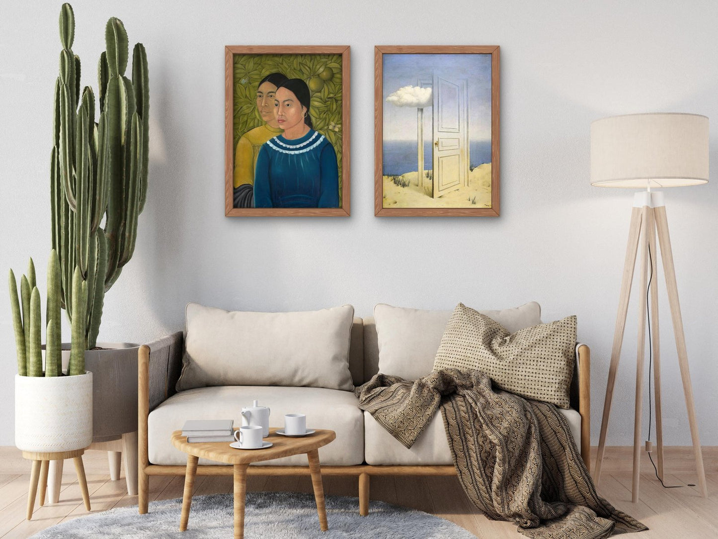 Dos Mujeres by Frida Kahlo, 1928, Surrealism and Modern Art, fine art print