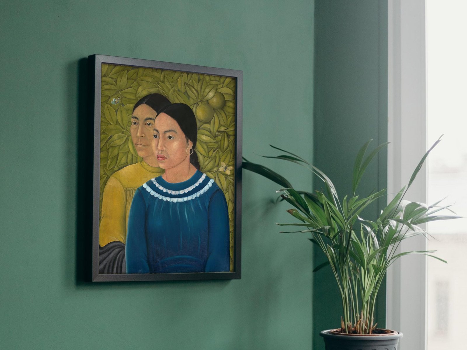 Dos Mujeres by Frida Kahlo, 1928, Surrealism and Modern Art, fine art print