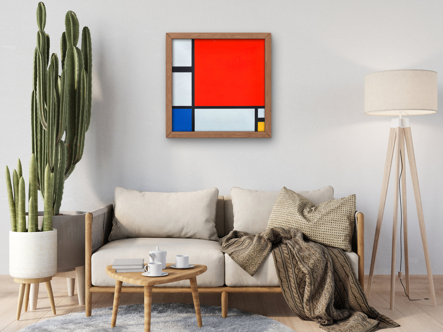 Composition with Red and Blue and Yellow by Piet Mondrian 1931, Museum Quality Print, Modern art, home Deco Wallart Poster Housewarming Gift
