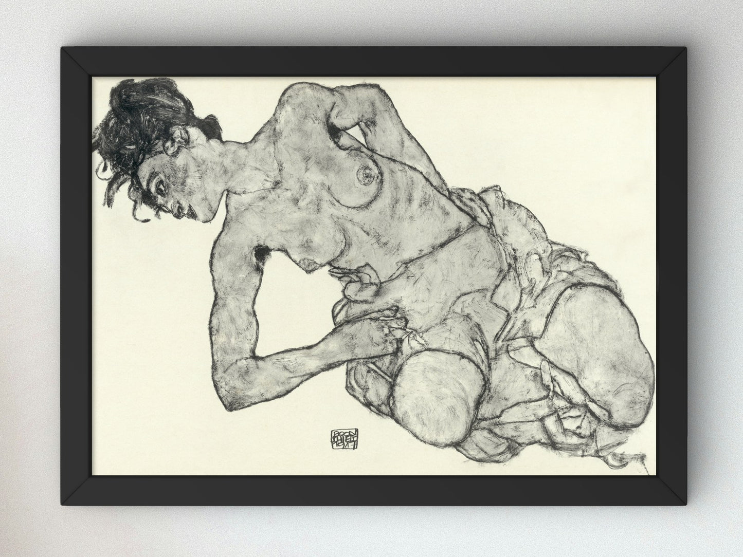 Zeichnungen XII by Egon Schiele 1917, Wall Art Print, Fine Art Reproduction, Museum Quality Decor, Poster
