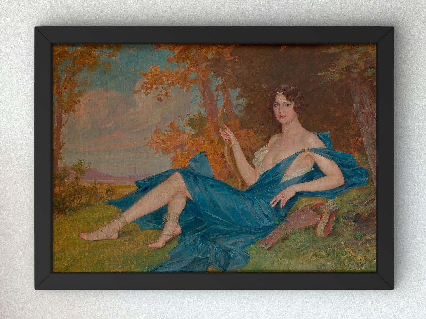 Diana by Paja Jovanović 1906, Wall Art Print, Fine Art Reproduction, Museum Quality Decor, Poster