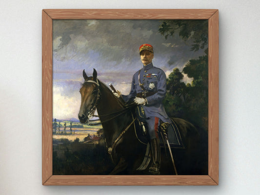 Marshal Ferdinand Foch by Edmund Tarbell 1920, Wall Art Print, Fine Art Reproduction, Museum Quality Decor, Poster