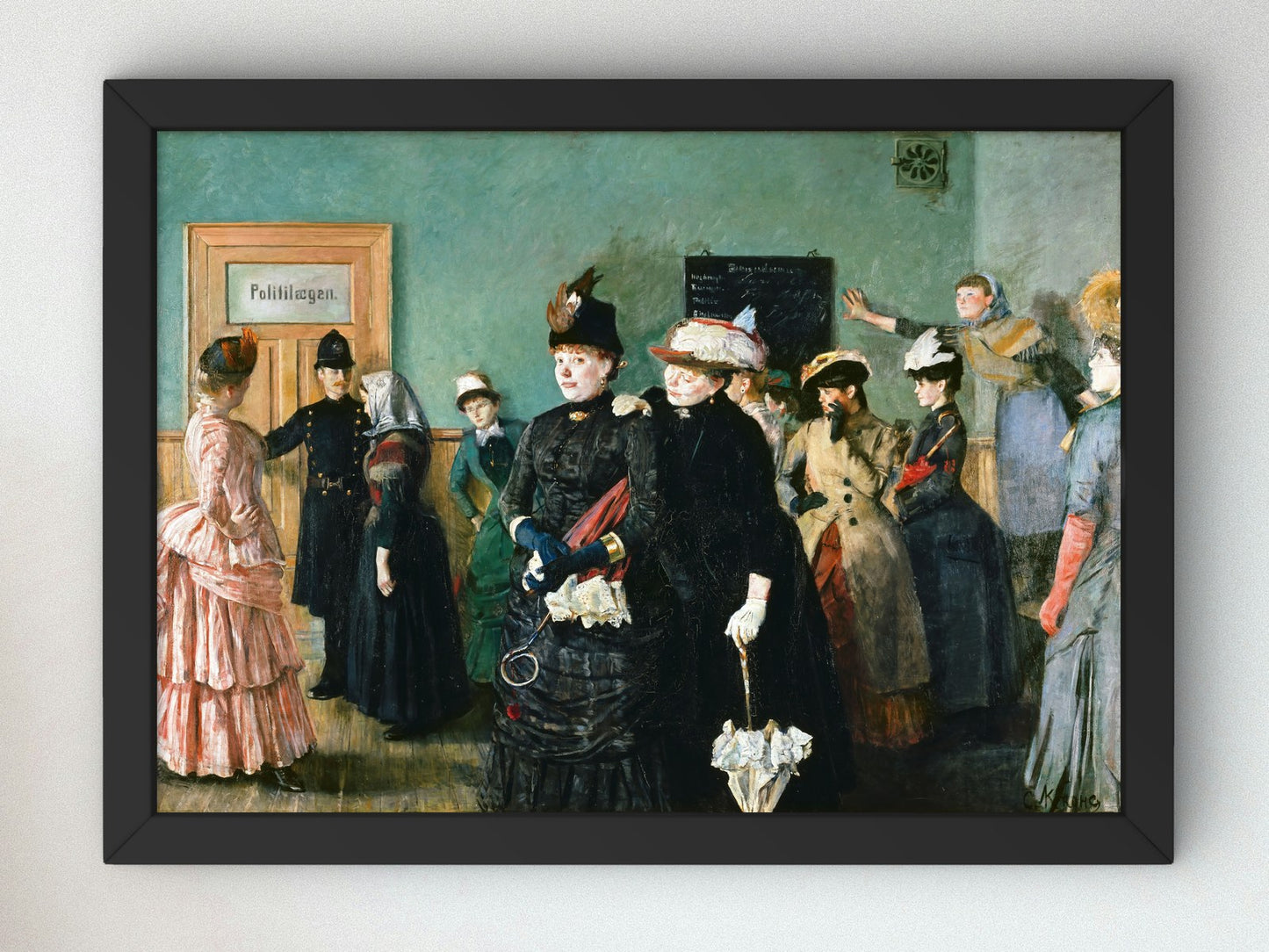 Albertine to see the Police Surgeon by Christian Krohg 1885, Wall Art Print, Fine Art Reproduction, Museum Quality Decor, Poster
