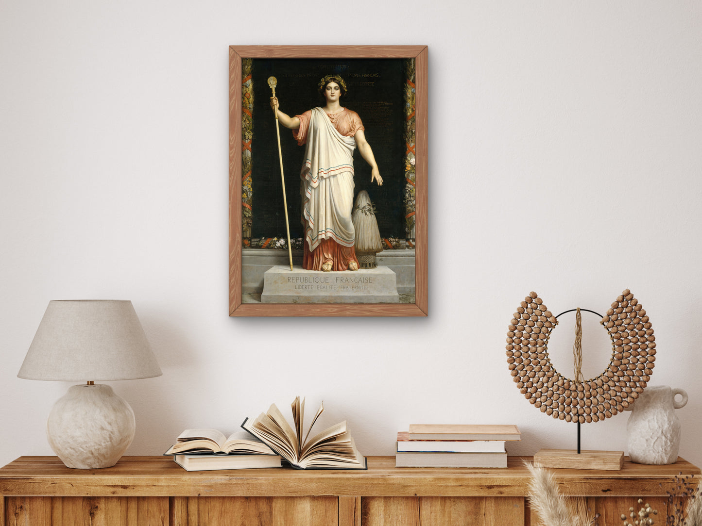The Republic by Dominique Louis Papety 1848, Wall Art Print, Fine Art Reproduction, Museum Quality Decor, Poster