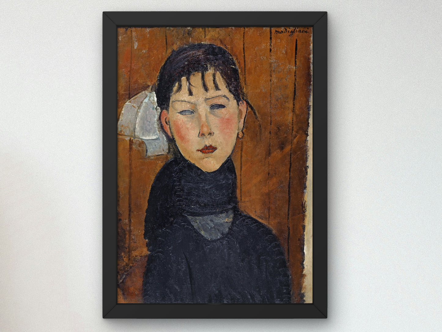 Marie, Daughter of the People by Amedeo Modigliani 1918, Wall Art Print, Fine Art Reproduction, Museum Quality Decor, Poster