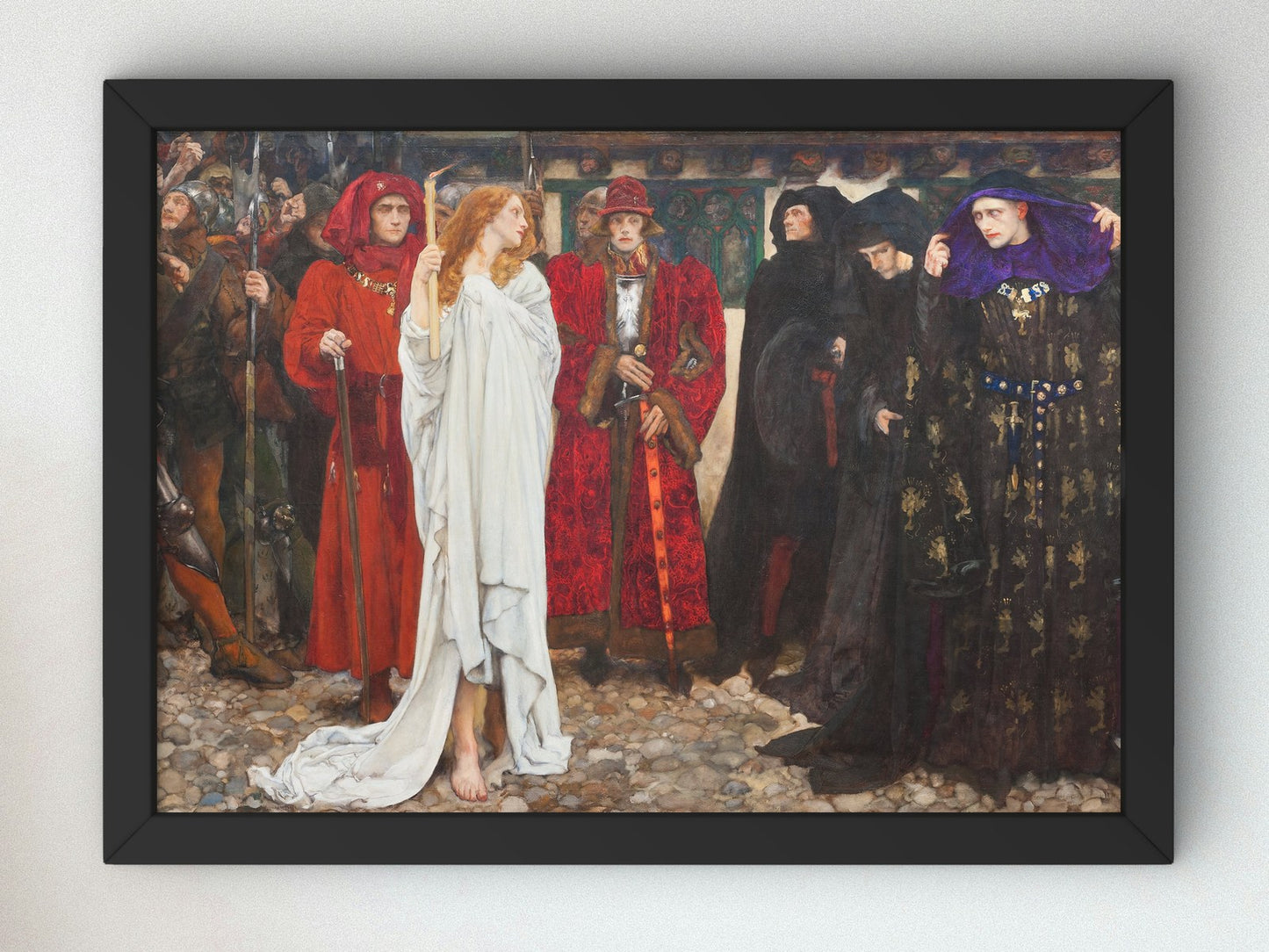 The Penance of Eleanor Duchess of Gloucester by Edwin Austin Abbey 1900, Wall Art Print, Fine Art Reproduction, Museum Quality Decor, Poster