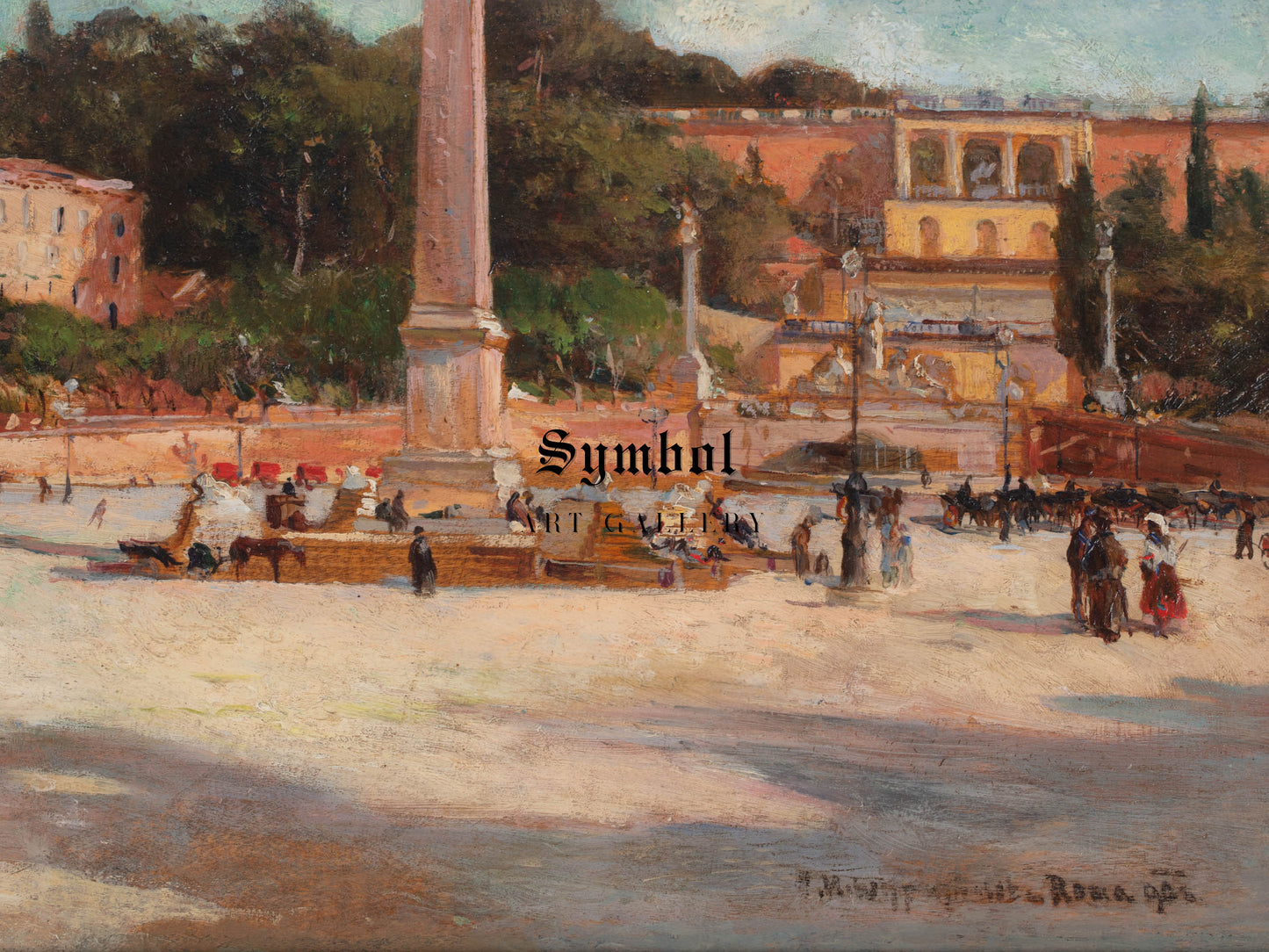 In Rome by Feliks Michał Wygrzywalski 1906, Wall Art Print, Fine Art Reproduction, Museum Quality Decor, Poster