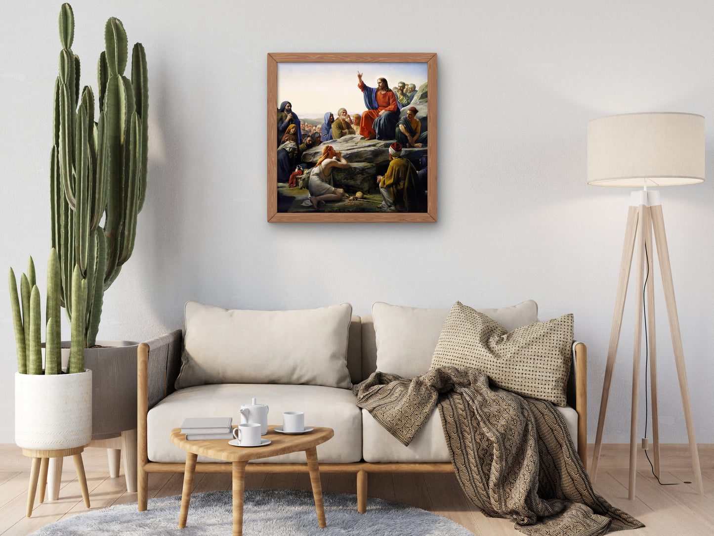 The Sermon on the Mount by Carl Bloch 1890, Wall Art Print, Fine Art Reproduction, Museum Quality Decor, Poster